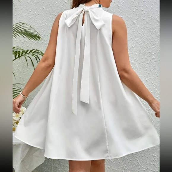 Luxe neck tie party formal evening dress - Picture 7 of 16